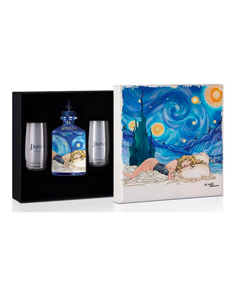 J. Rose - London Dry Gin Artigianale - 80° Compleanno Milo Manara - Limited Edition - 70cl - JR80 - Astuccio Quadro