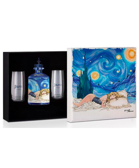 J. Rose - London Dry Gin Artigianale - 80° Compleanno Milo Manara - Limited Edition - 70cl - JR80 - Astuccio Quadro