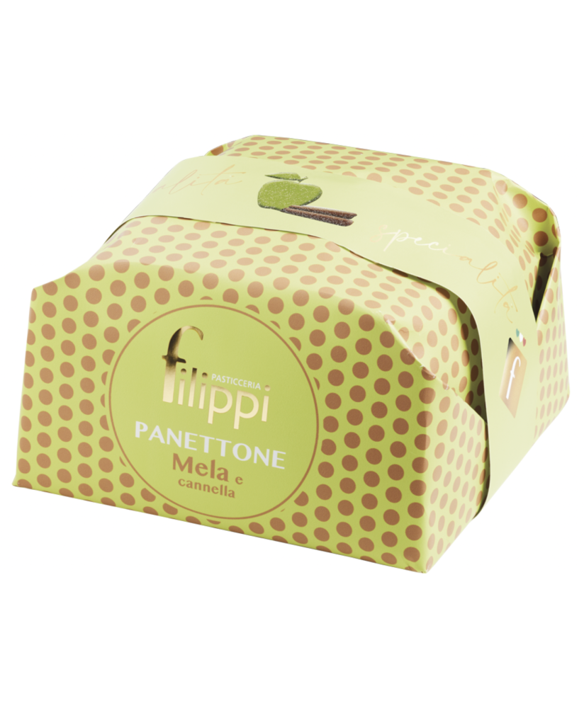 Vendita online panettone Filippi Mela e Cannella. Shop on line panettoni artigianali della pasticceria Filippi