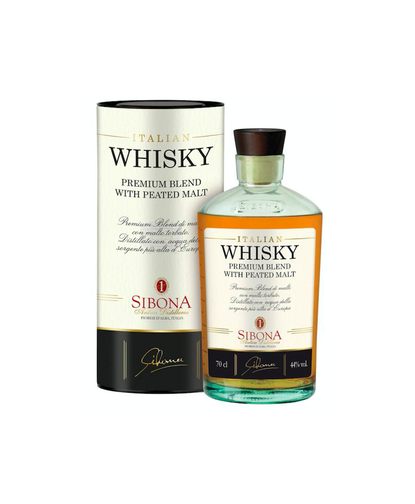 Sibona - Italian Whisky - Premium blend with peated malt - Astucciato - 70cl