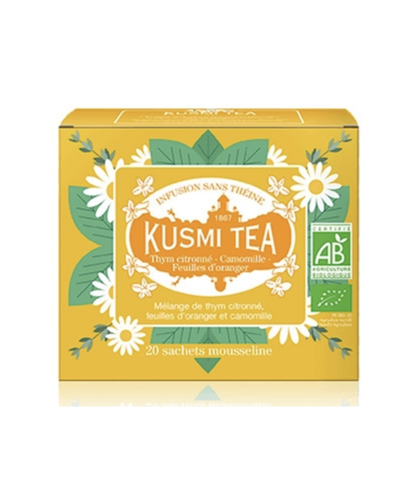 Vendita online Camomilla Kusmi Tea in filtri. Tè Francese di qualità depurante in sacchetti. Shop on-line Kusmi Tea prezzo