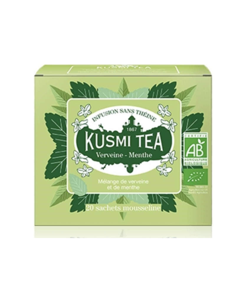 Kusmi Tea - Organic Verbana-Mint - Bio - 20 Sachets - 24g