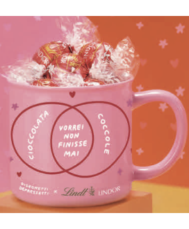 Lindt - Tazza Lindor Disegnetti Depressetti - Lindor Latte - 112g
