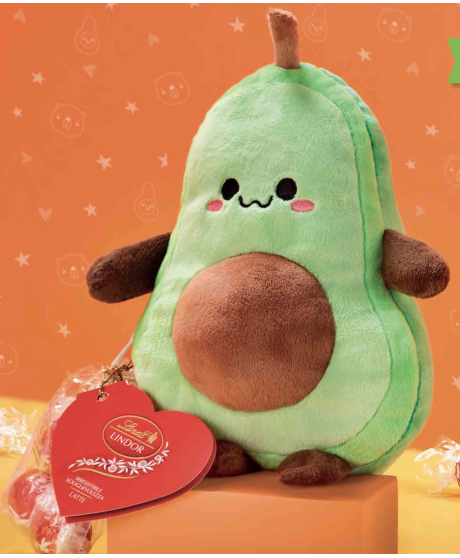 Lindt - Peluches Avocado - Lindor Latte - 100g