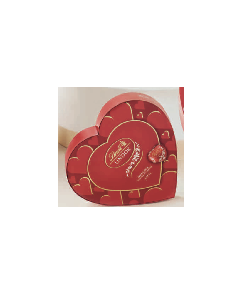 Lindt - Scatola Lindor Latte Cuore Cartoncino - 96g