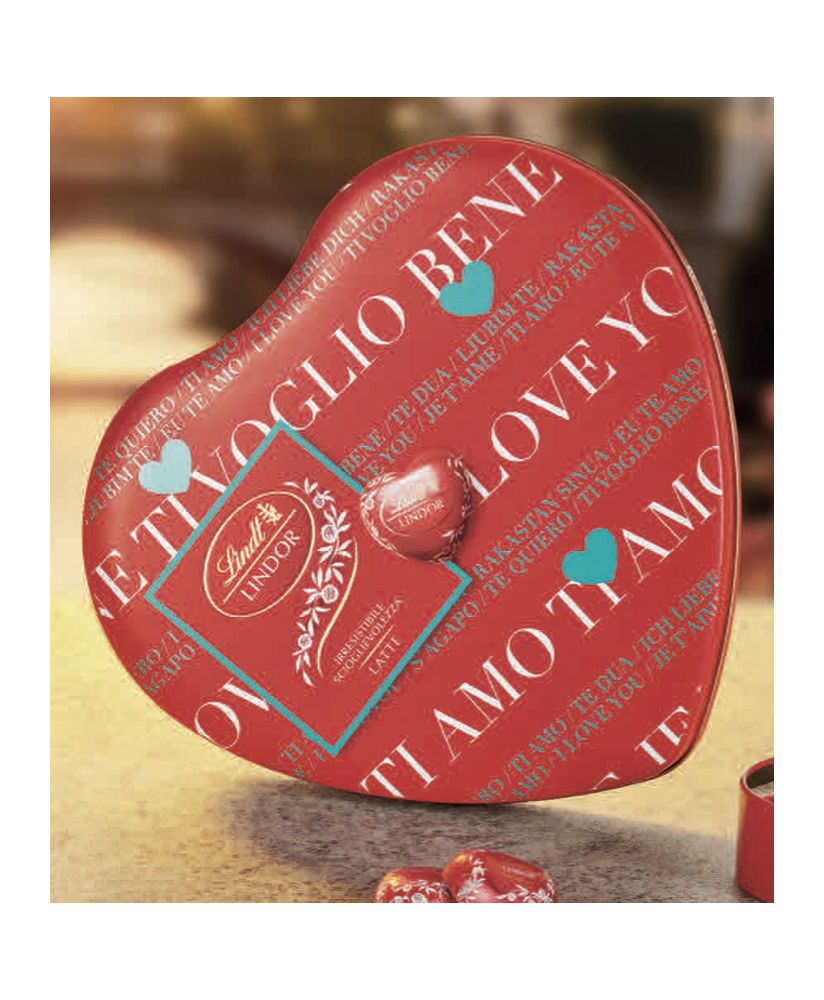 Lindt - Heart Metal Box - 250g