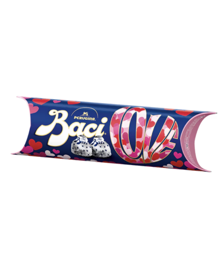 Bacio Perugina, tube boxes. Online sale elegant gift boxes italian chocolate Perugina kisses