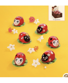 Online sales chocolates in the shape of Ladybugs - Milk Chocolate. Shop online milk chocolates shaped like Santa's little one