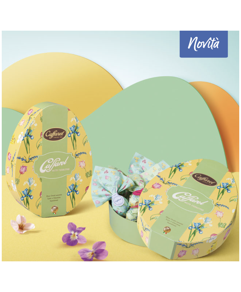 Caffarel - Maxi eggs of Floreal Handkerchiefed - BOX - 115g