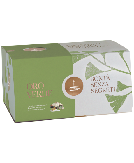 Colombe Fiasconaro 2026 prezzi. Colomba Oro Verde al Pistacchio Fiasconaro. Vendita online colombe artigianali e prezzo