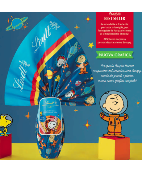 Lindt - Uovo Snoopy - Cioccolato al Latte - 240g