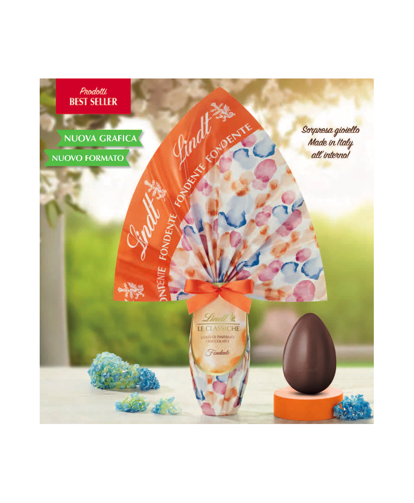 Lindt - Uovo di cioccolato Fondente - Linea Classica - 150g