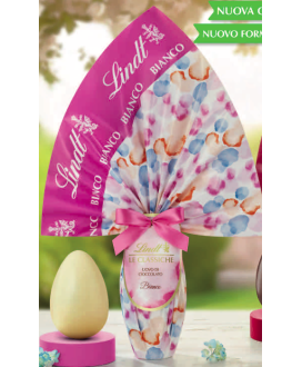 Vendita online Uovo di Pasqua di Cioccolato Bianco con sorprese da bambini Lindt & Sprüngli linea Lella con Allegre Sor