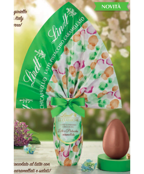 Lindt - Uovo di cioccolato al Latte e Pistacchio Caramellato - 320g