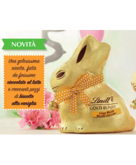 Gold Bunny - Milk Chocolate with Crunchy Biscuit - New - 100g