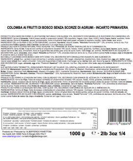 Colombe artigianali Albertengo. Vendita online Colomba artigianale Frutti di Bosco. Shop e prezzi colombe artigianali Cuneo