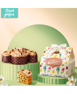 Vendita on line colombe di Pasqua Caffarel con gocce di cioccolato extra glassata con mandorle e nocciole. Shop on line Colomba