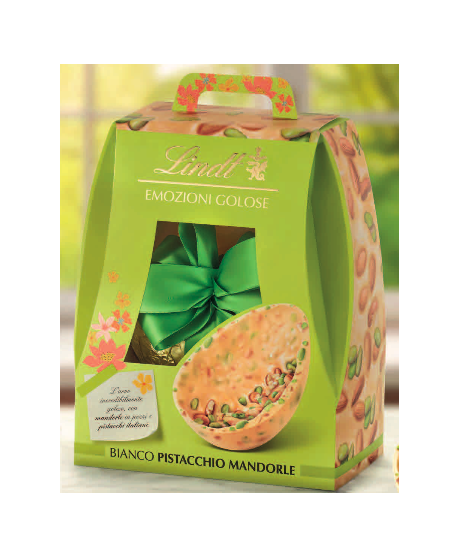 Online shop and price Easter news Lindt white chocolate egg with salted almonds and pistachios, discount 10% Extra