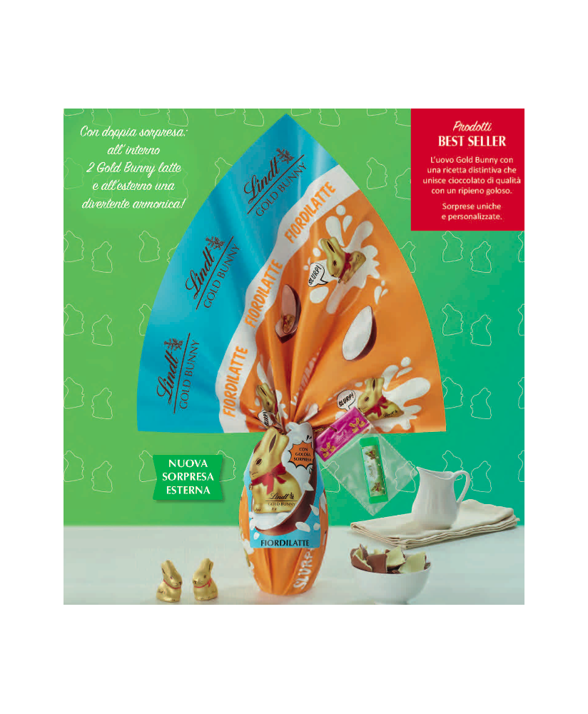 Shop online Easter Eggs Lindt Fiordilatte Gold Bunny | corso101.com