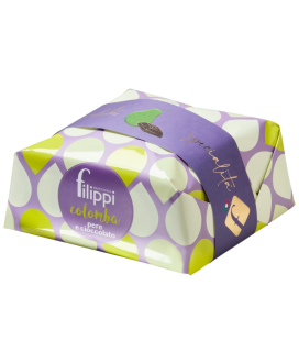 Handcrafted Easter cakes Filippi. Colomba Chocolate and pears - Shop online italian colomba handmade Easter
