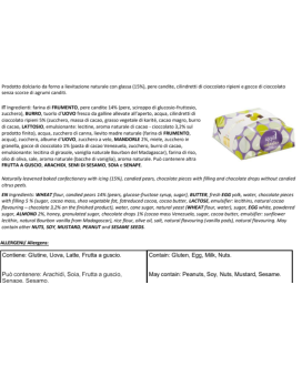 Handcrafted Easter cakes Filippi. Colomba Chocolate and pears - Shop online italian colomba handmade Easter