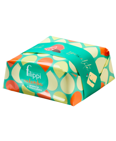 Colombe artigianali Filippi Prezzi. Colomba Arancia e Cioccolato Ecuador. Vendita online colombe di Pasqua Filippi prezzo