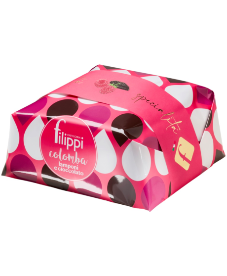 FILIPPI - RASPBERRY AND DARK CHOCOLATE EASTER CAKE - 1000g