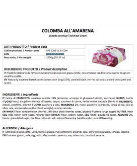 Buy online Filippi Pastry Shop, Italian Easter Cake with candied fruit, chocolate, cherry. Sale online homemade colomba