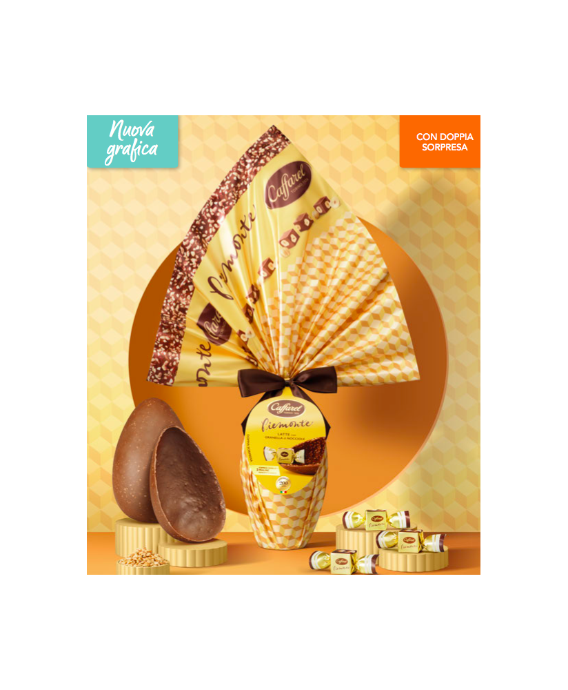 Online sales Caffarel Easter Eggs, milk and dark chocolate with chopped hazelnuts, Italian high-quality milk chocolate. Shop onl