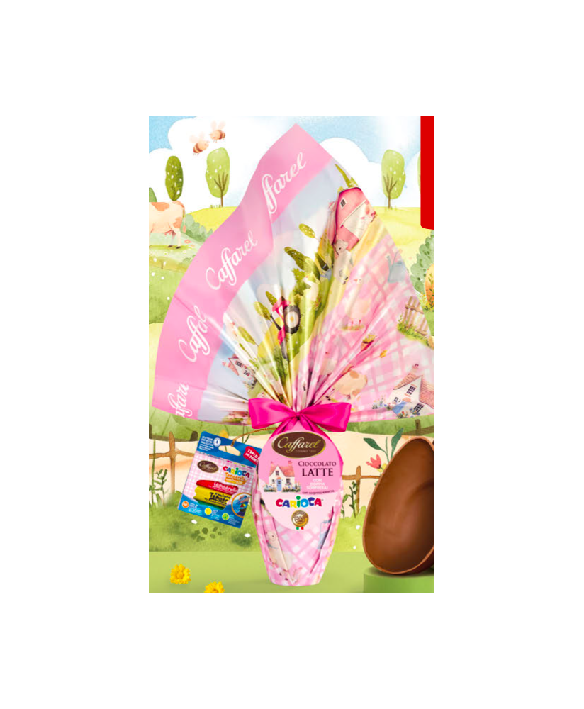 Online sales Caffarel Eggs for children female, milk chocolate with double surprise, Italian high-quality milk chocolate. Shop o