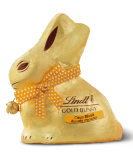 Gold Bunny - Milk Chocolate with Crunchy Biscuit - New - 100g