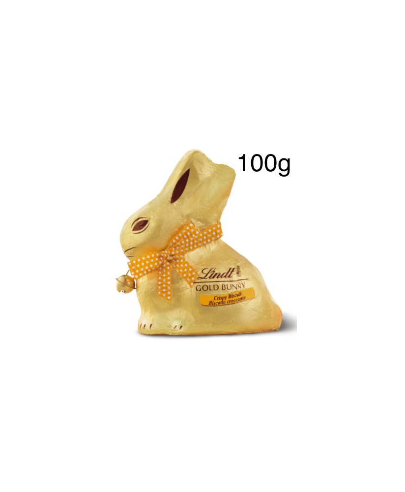 Lindt - Gold Bunny - 100g - Cioccolato al latte e Biscotto Croccante - Novità