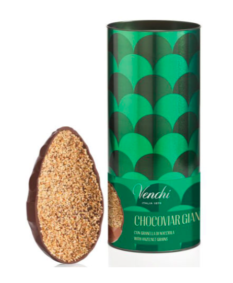 Venchi - Uovo Chocoviar Gianduja in cilindro di metallo - 330g