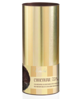 Vendita online uova di cioccolato Venchi, Chocaviar con granella di cioccolato fondente 75%. Shop on line uova di cioccolata fon