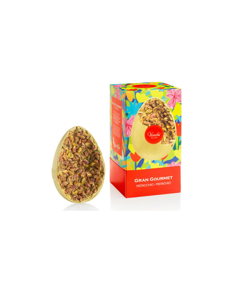 Vendita online uova di cioccolato Venchi, bianco con frutta secca salata. Shop on line uova di cioccolata senza glutine per celi
