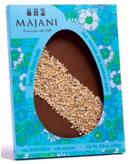 Vendita online uova di Pasqua Majani di cioccolato bianco con amarene. Shop on line Uovo di Pasqua con amarene