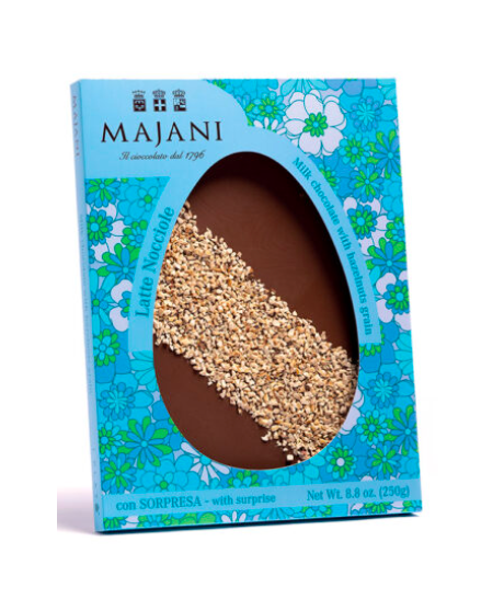 Buy on line italian Easter eggs with surprise Dark Chocolate with Orange Peel . Shop on line easter egg Majani Fiat cremino, dar