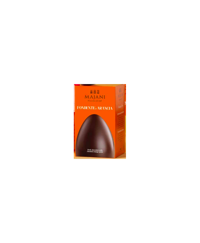 Buy on line italian Easter eggs with surprise Dark Chocolate with Orange Peel . Shop on line easter egg Majani Fiat cremino, dar