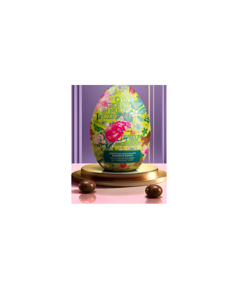 Leone - Egg Tin with Dark Chocolate Filled Eggs - 90g