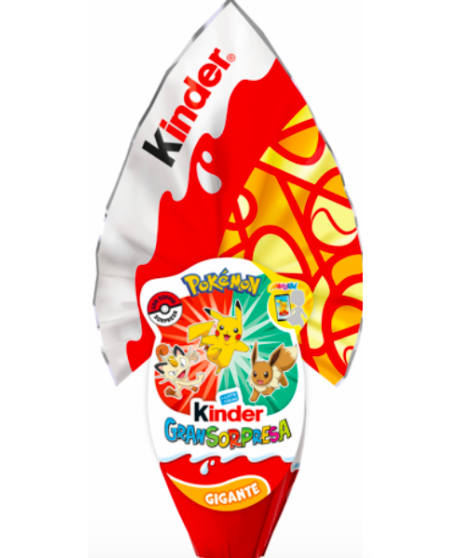 Kinder Ferrero - Pokemon - Gran Sorpresa Gigante - 320g