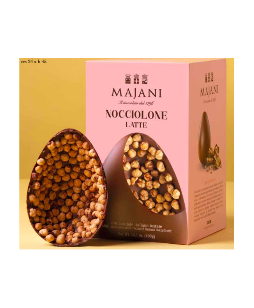 Vendita online uova di Pasqua Majani 2017 Nocciolone Fondente con nocciole intere. Shop on line Uovo di Pasqua Majani