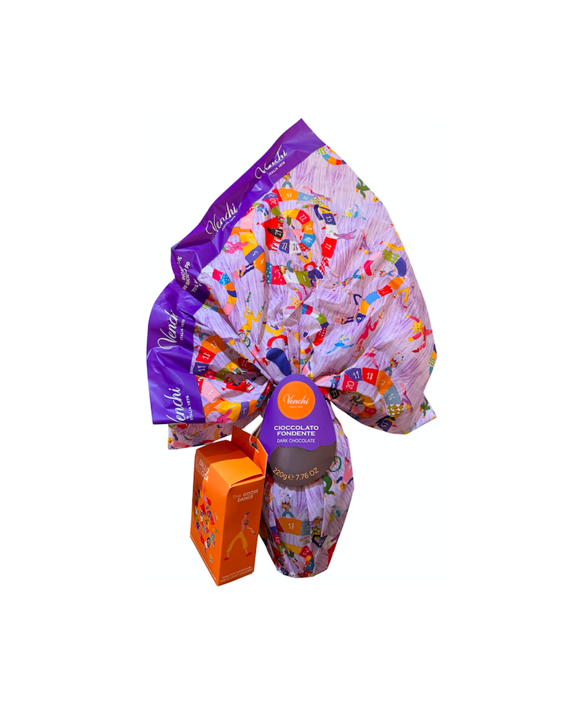 Venchi - Dark Chocolate Egg Violet - for Girls - 220g