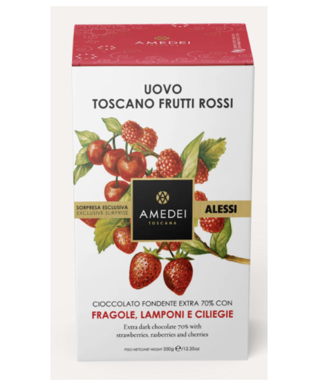 Uova di Pasqua Amedei uovo Toscano Frutti Rossi online shop | corso101