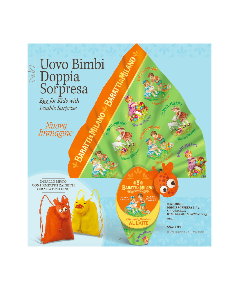 Baratti - Uovo Latte Bimbi - 210g | corso101.com