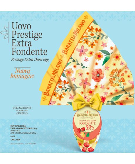 Baratti - Uovo Prestige Ciuffo - Extra Fondente 50% - 210g