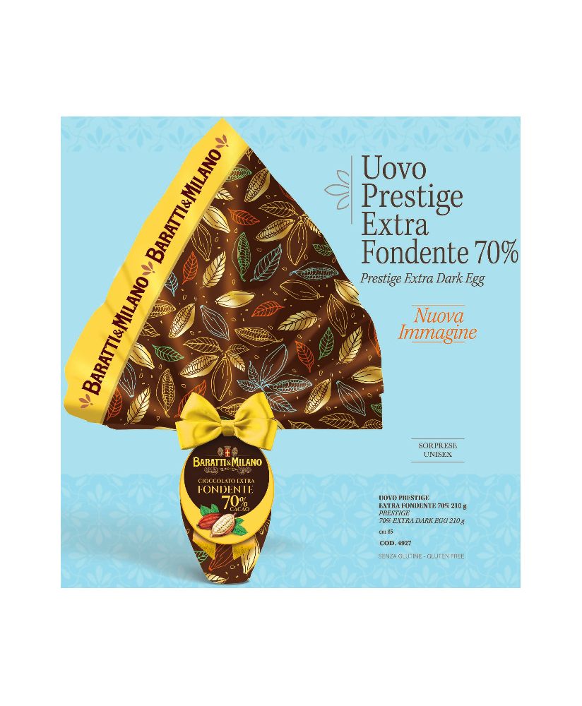 Baratti - Prestige Ciuffo Egg - Extra Dark 70% - 210g