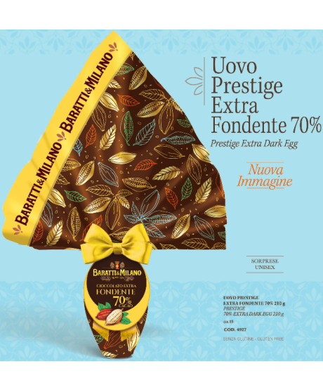 Baratti - Uovo Prestige Ciuffo - Extra Fondente 70% - 210g