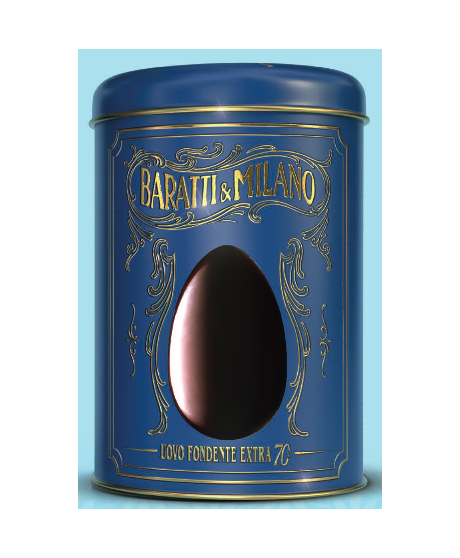 Baratti - Uovo Extra Fondente 70% - LATTA - 300g