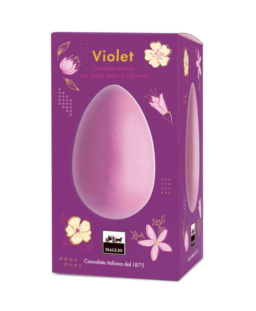 Maglio Uovo Violet Cioccolato bianco e patata di Okinawa | corso101