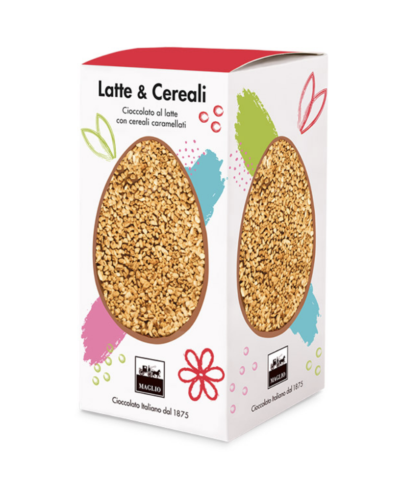 Uova di pasqua Maglio al latte con cereali vendita online | corso101